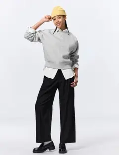 GU タックワイドパンツ　XXL