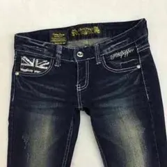 レッドペッパー　ウォッシュ加工　スキニー　デニム　パンツ　ｂ-00416