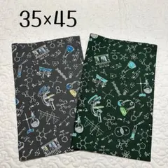 ランチョンマット 35×45 2枚セット　化学実験柄　男の子用　高学年　給食用