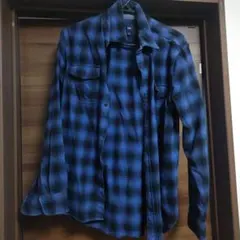 Gap 青黒チェック ネルシャツ 　値下げ