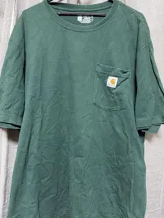 Carhartt ワンポイントロゴ ポケ付き半袖Tシャツ