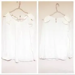 INGNI 肩リボンビジューブラウス