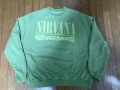 ニルヴァーナ スウェット グリーン Sサイズ 古着