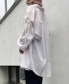 INGNI 肩スリットリボンラメシアー/SH イングトップス シャツ・ブラウス