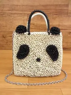 美品 ANTEPRIMA PB22F090DR ANIMALLE 熊貓 方形 小號