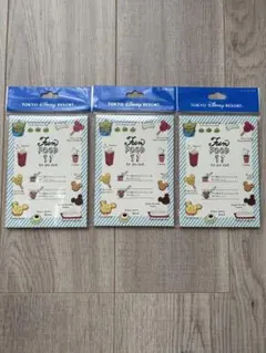 東京ディズニーリゾート Fun Food メモ帳　3個セット