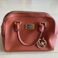 美品　マイケルコース　ハンドバッグ　オレンジ