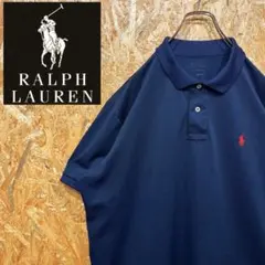 送料無料 ラルフローレン 刺繍ロゴ ポリエステル ゆるだぼ00s ポロシャツ