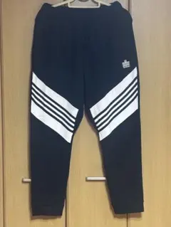 Admiral ストライプスウェットパンツ ブラック
