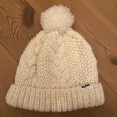 Xgirl ケーブル編みニット帽 アイボリー
