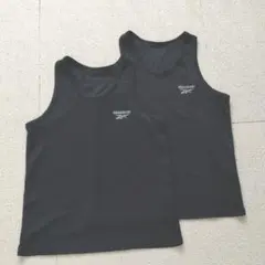 リーボック　Reebok　ブラック　150サイズ　タンクトップ　2枚組のサムネイル