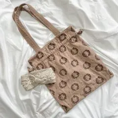 サマンサモスモス＊巾着トートバッグ&ヘアバンド訳あり