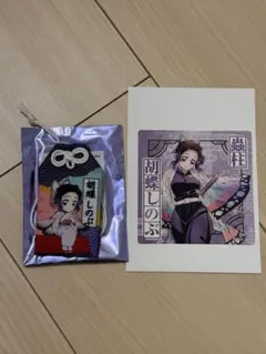 鬼滅の刃 ニジゲンノモリ 胡蝶しのぶ お守り ストラップ おまけ付★
