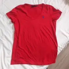 RALPH LAUREN SPORT VネックTシャツ 赤のサムネイル