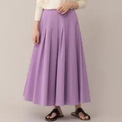 美品✨アンタイトル ノーブルタフタボリュームスカート 洗える パープル サイズ3のサムネイル