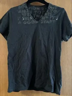 Martin Margiela マルタンマルジェラ　エイズT 黒×黒のサムネイル