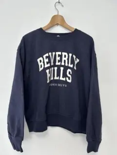 美品　Ｈ＆Ｍ　トレーナー　レディース　ネイビー　コットン