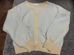 GU 千鳥柄　カーディガン　M