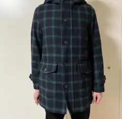 BLACK LABEL CRESTBRIDGE ダッフルコート チェック柄 Ｌ
