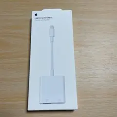 純正　Apple Lightning to USB 3 カメラアダプタ