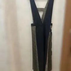 メイソングレイの可愛いサロペット ワンピース チェック柄サイズ2