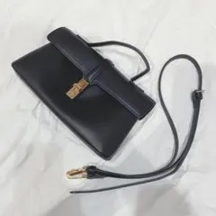 VIS／ひねり金具ワンハンドルショルダーバッグ／ブラック