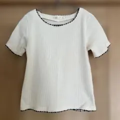 PAGEBOY ページボーイ　アイボリー系　半袖トップス　配色のサムネイル