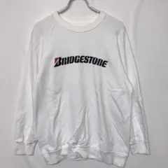 企業物 国産古着 BRIDGESTONE ビッグロゴ スウェットトレーナーのサムネイル