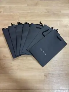 GUCCI グッチ 正規ショッパー 紙袋 2枚セット ブラック ギフト用