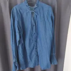 完売品　ジャーナルスタンダードレリューム　ライトデニムカラースタンドブラウス