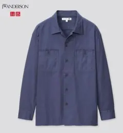 UNIQLO×JW ANDERSONツイルオーバーサイズワークシャツ　ネイビーL