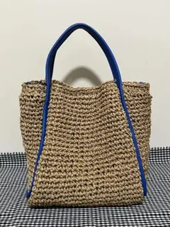 WARANGWAYAN ワランワヤン ノスノス プチ カゴバッグ レザー ブルー
