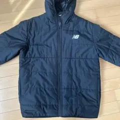 New Balance フード付きダウンジャケット ブラック