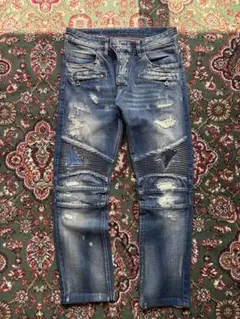 バルマンオム 15AW バイカーデニム 30 moto biker denim - メルカリ