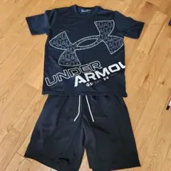UNDER ARMOUR ブラック ジャージ上下セット