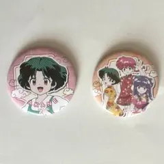 らんま1/2 缶バッジ らんま あかね シャンプー キャンドゥ