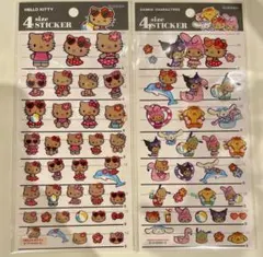 【国内正規品】日焼けサンリオ 4サイズステッカー 2点セット