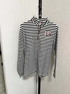FILA GOLF メンズ ハーフジップシャツ ボーダー