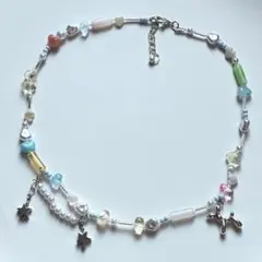 ハンドメイド ビーズネックレス バルーンドッグ