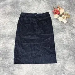 TAE ASHIDA タエアシダ（S）タイトスカート ひざ丈 リネン混 日本製のサムネイル