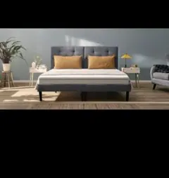 ※確認用※　グレー 　ヘッドボード クイーンベッド　フレーム　エマスリープ