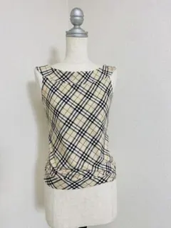 BURBERRY BLUE LABEL ボートネック キャミソール ノバチェック