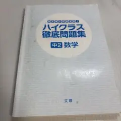 ハイクラス徹底問題集 中2 数学