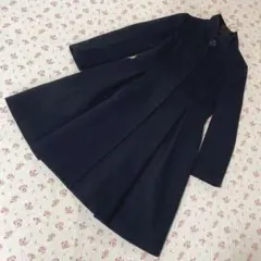 ルイルエブティック ウール ロングコート M 黒 ブラック 秋冬 DMW