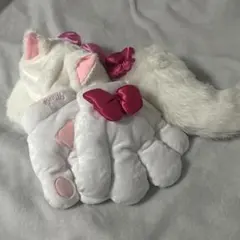 れ*読様 おしゃれキャット　マリー　キャップ　手袋　しっぽ　3点セット　ディズニ