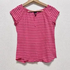 【GAP 】ボーダー柄 ピンク Tシャツ 綿100% Y2Kのサムネイル