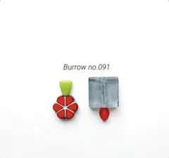no.091 ガラスビーズのピアス, イヤリング
