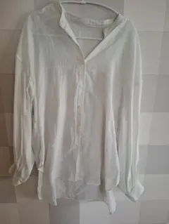 CIAOPANIC TYPY シアーバンドカラーシャツ ホワイト