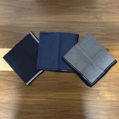 【最安値】renoma ハンカチ 44cm 2枚セット 1枚おまけ付