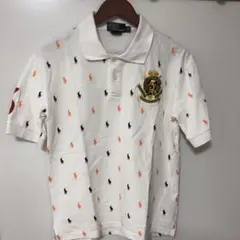 希少　総柄　ポロバイラルフローレン　ポロシャツ　メンズL相当サイズ